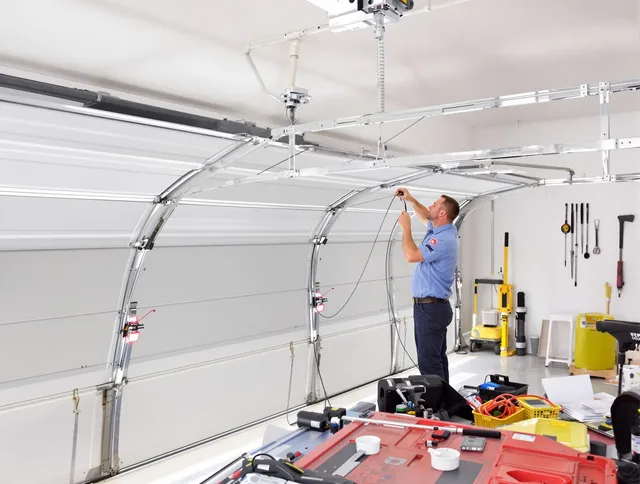 Garage door cable repair service by Mahoning Garage Door Repair in Mahoning