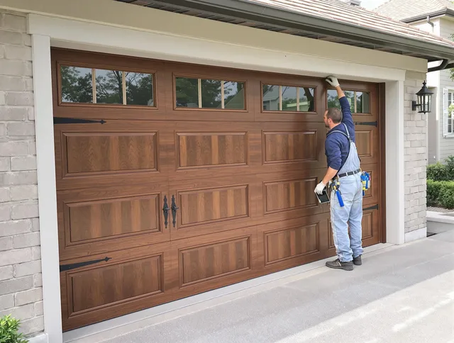 Custom garage door showcase by Mahoning Garage Door Repair in Mahoning