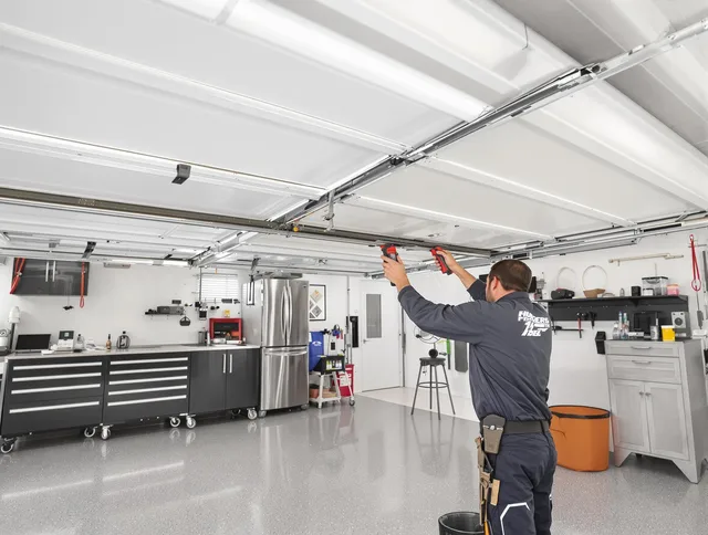 Overhead garage door repair service by Mahoning Garage Door Repair in Mahoning