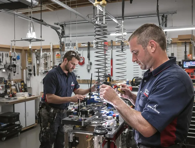 Garage door spring repair service by Mahoning Garage Door Repair in Mahoning