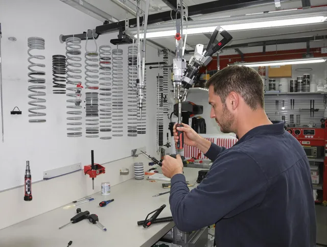 Mahoning Garage Door Repair safety certified technician performing precision spring replacement in Mahoning